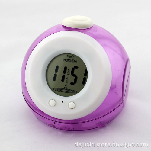 2015 promotional mini clock stainless steel back to water resistant